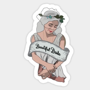 Beautiful Bride Sticker